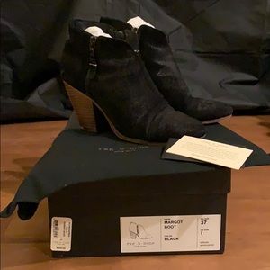 Rag & Bone Margot Boot Booties in black suede 7